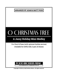 O Christmas Tree Two-Part choral sheet music cover Thumbnail